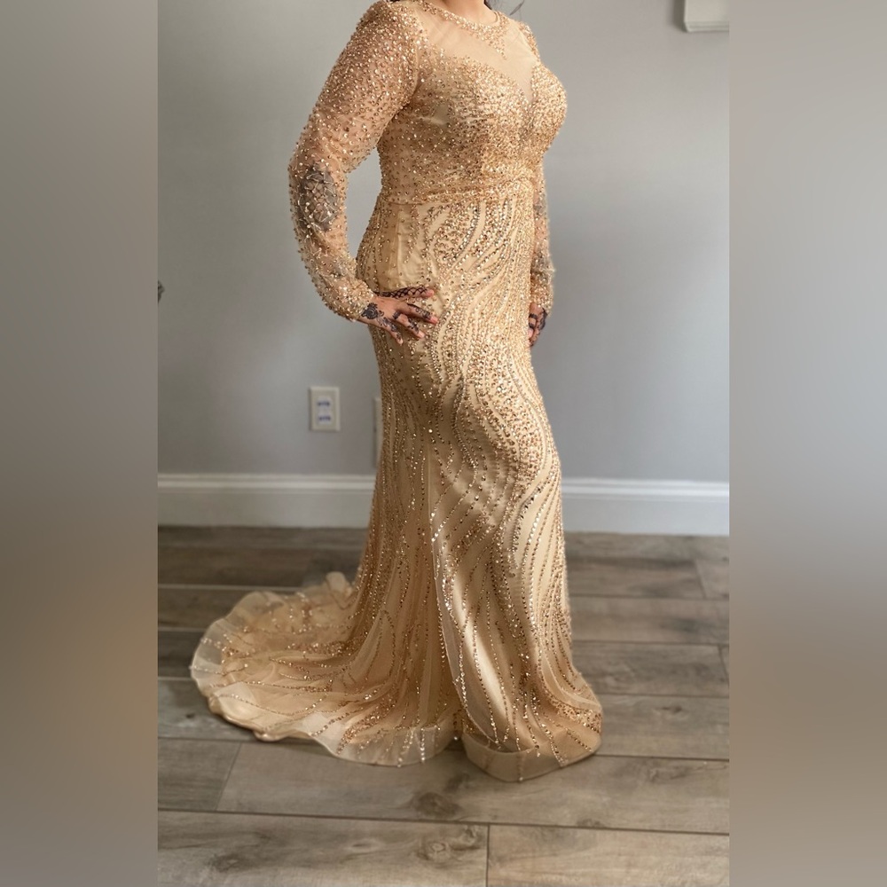 Gold dress